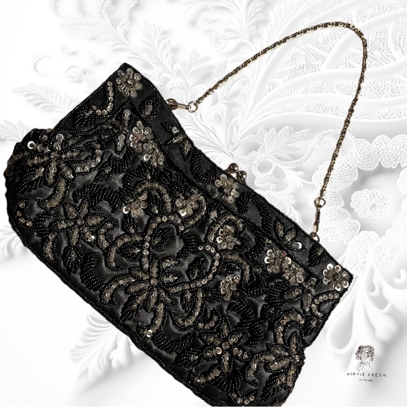 Vintage Far Nine Dainty Beaded Mini Evening Bag - Picture 6 of 6